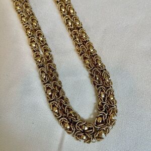 Vintage Gold Chain Necklace Choker